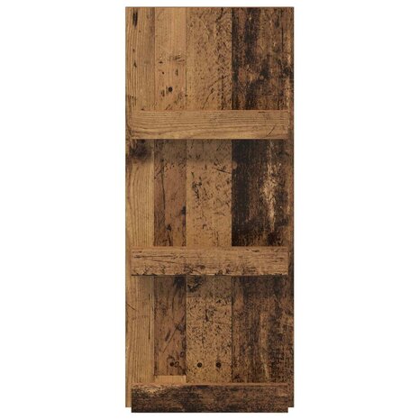 Tijdschriftenrek met plank Oudhout 43 x 11 x 102 cm Bewerkt hout 5