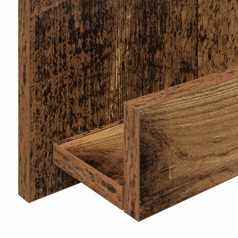 Tijdschriftenrek met plank Oudhout 43 x 11 x 102 cm Bewerkt hout 8