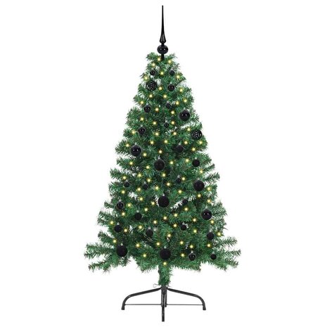 Kunstkerstboom met 150 LED Groen 150 cm PVC 3