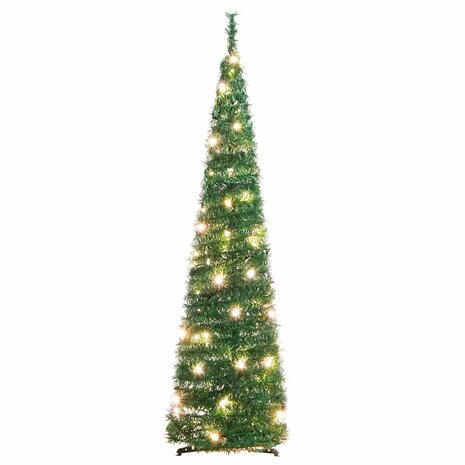 Kunstkerstboom pop-up 50 LED's 120 cm groen 5