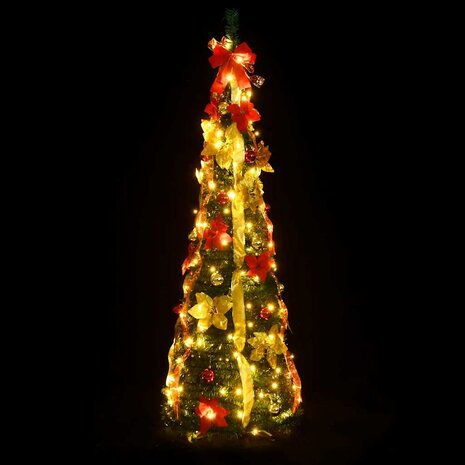 Kunstkerstboom pop-up 50 LED's 120 cm groen 2