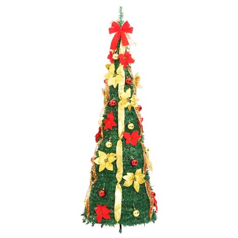 Kunstkerstboom pop-up 50 LED's 120 cm groen 5