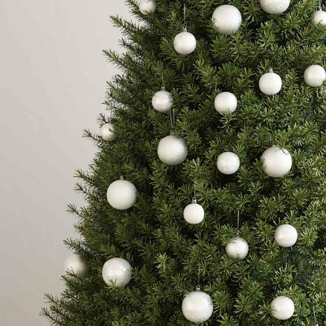 100-delige Kerstballenset wit 3