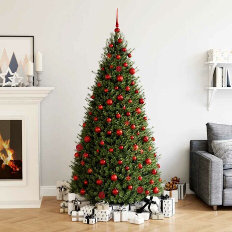 111-delige Kerstballenset polystyreen rood 1