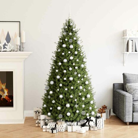 111-delige Kerstballenset polystyreen zilverkleurig 1