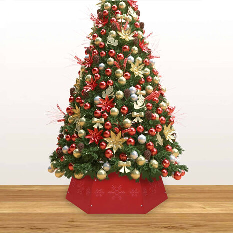 Kerstboomrok &Oslash;68x25 cm rood 3