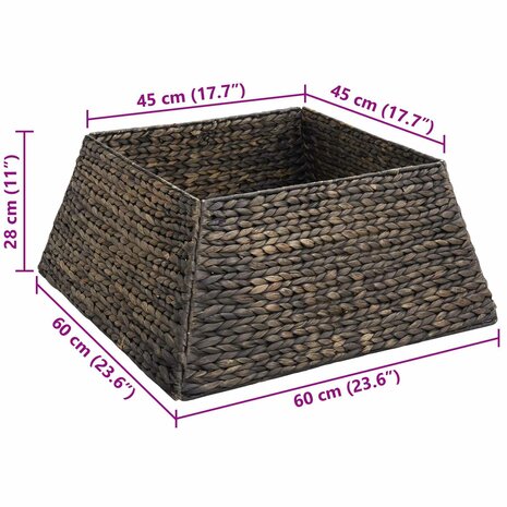 Kerstboomrok Zwart 60 x 60 x 28 cm Waterhyacint 7
