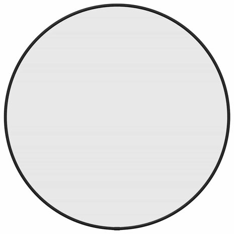 Wandspiegel rond &Oslash;50 cm zwart 2