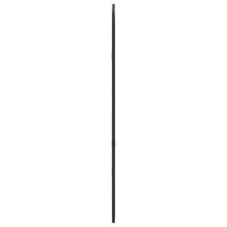 Wandspiegel 60x25 cm ovaal zwart 4