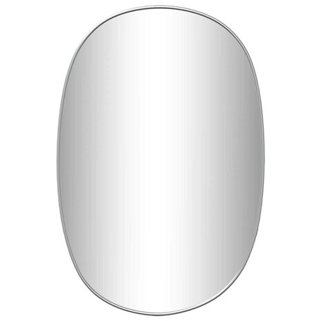 Wandspiegel 60x40 cm zilverkleurig 2