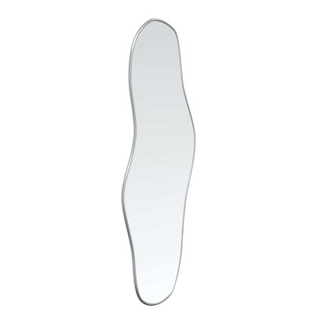 Wandspiegel 60x25 cm zilverkleurig 3