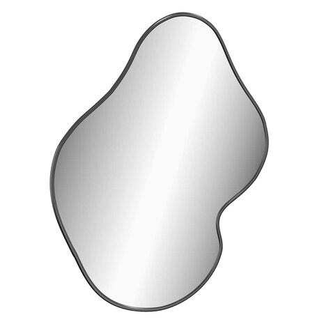 Wandspiegel 50x40 cm zwart 3