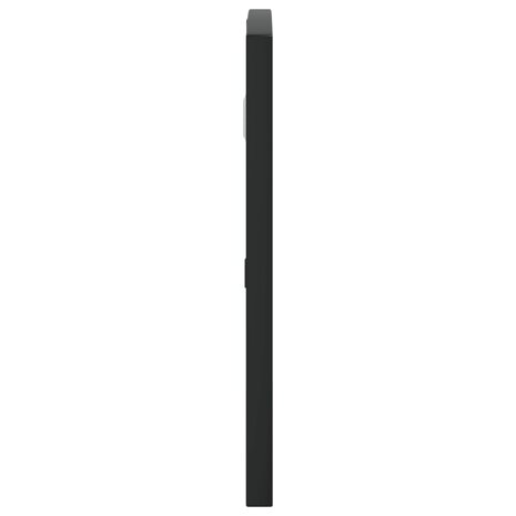 Wandspiegel boog 60x30 cm ijzer zwart 4