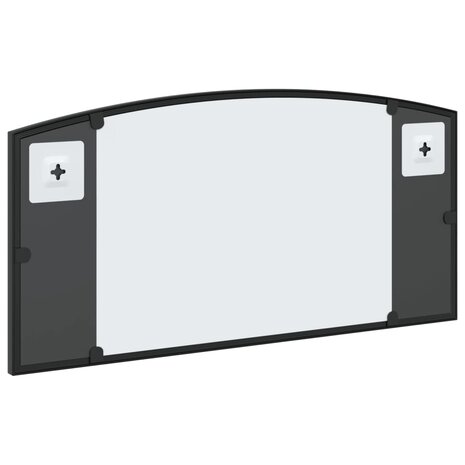 Wandspiegel boog 60x30 cm ijzer zwart 5