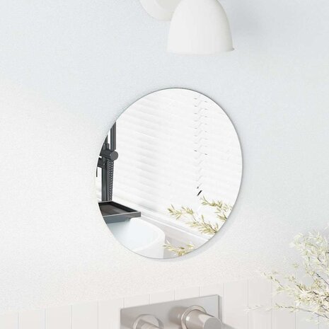 Wandspiegel Rond &Oslash; 30 cm gehard glas 3