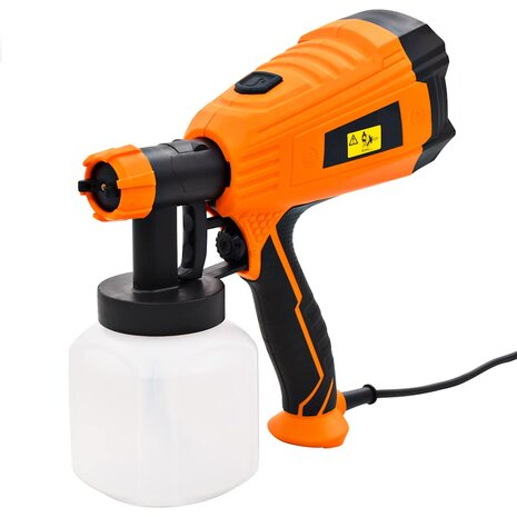 Verfspuit elektrisch met 3 mondstukken 500 W 800 ml 2
