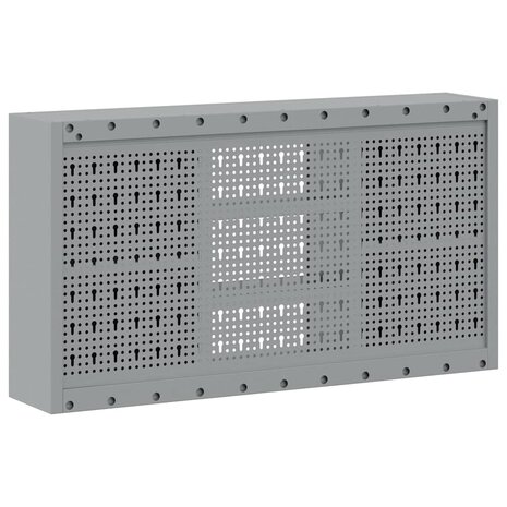 Gereedschapskast met plank Zwart en Grijs 50 x 20 x 55 cm 6