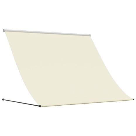 Luifel uittrekbaar 200x150 cm stof en staal cr&egrave;mekleurig 2