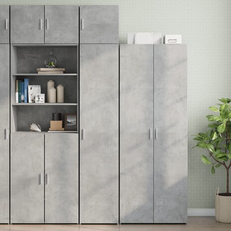 Wandkast 40x42,5x40 cm bewerkt hout betongrijs 3