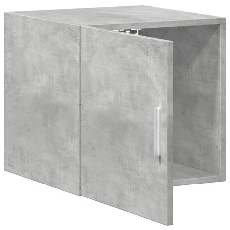 Wandkast 40x42,5x40 cm bewerkt hout betongrijs 7
