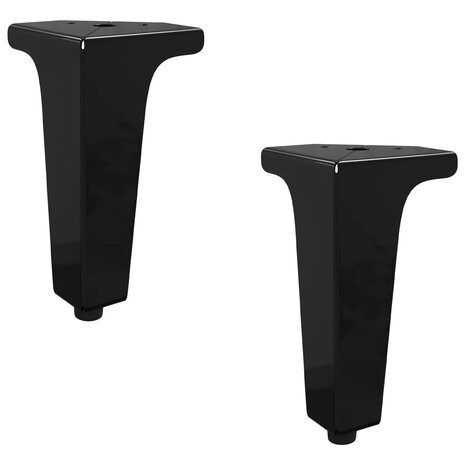 Meubelpoten 2 pcs Zwart 54,1 x 54,1 x 100 mm IJzer 2