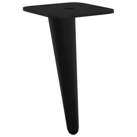 Staande Voeten 12 pcs Zwart 56 x 56 x 100 mm IJzer 6