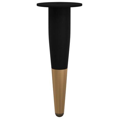 Meubelpoten 12 pcs Zwart en Goud &Oslash; 40 x 98 mm IJzer 6