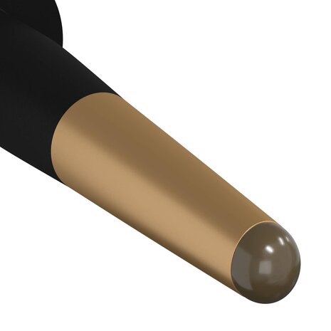 Meubelpoten 12 pcs Zwart en Goud &Oslash; 40 x 98 mm IJzer 8