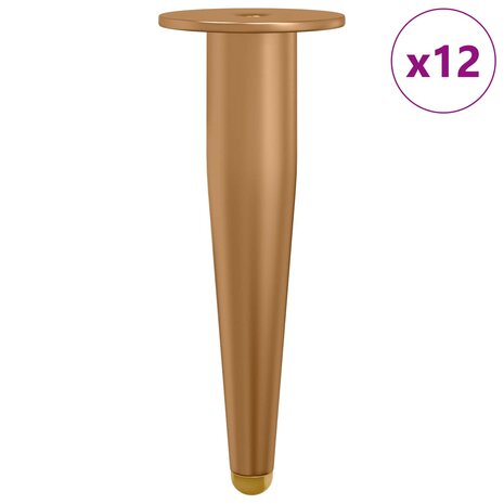 Staande Poten 12 pcs Goud 98 x 40 mm IJzer 2