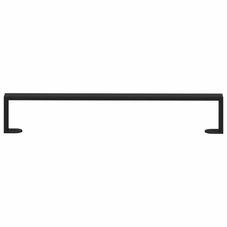 Meubelpoten 2 pcs Zwart 596 x 40,5 x 100 mm IJzer 4