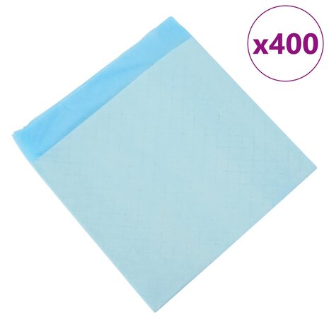 Niet-geweven stof huisdier trainingspad 400 pcs Blauw en Wit 3