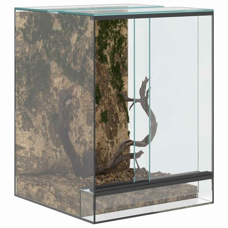Terrarium met opslag Doorzichtig 30 x 30 x 40 cm Glas 3
