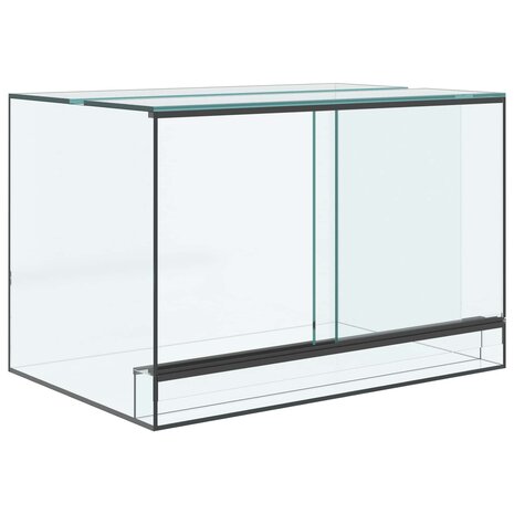 Terrarium met opslag Doorzichtig 60 x 40 x 40 cm Glas 2