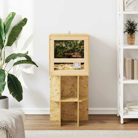 Terrariumbasis met plank Bruin 40 x 40 x 50 cm OSB 4