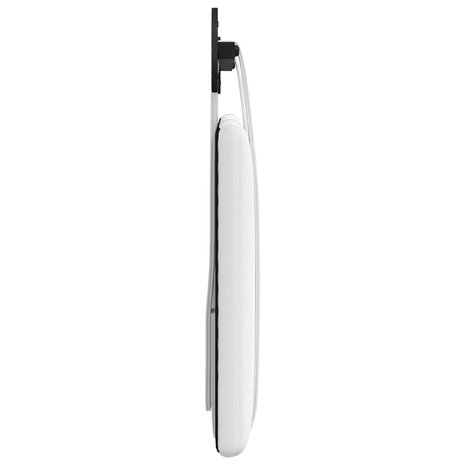 Hangend Hoofdeinde Wandgemonteerd Effen Wit 90 x 55 x 5 cm Stof 6