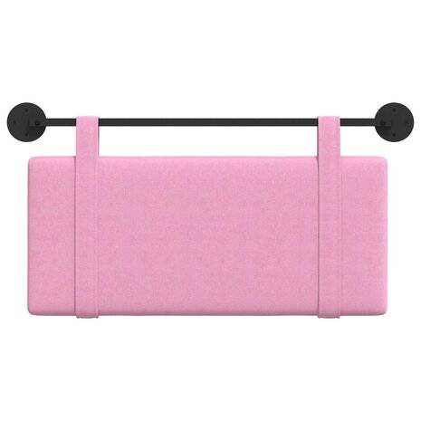 Hangend Hoofdeinde Wandgemonteerd Roze 90 x 55 x 5 cm Stof 5