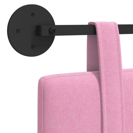 Hangend Hoofdeinde Wandgemonteerd Roze 90 x 55 x 5 cm Stof 9