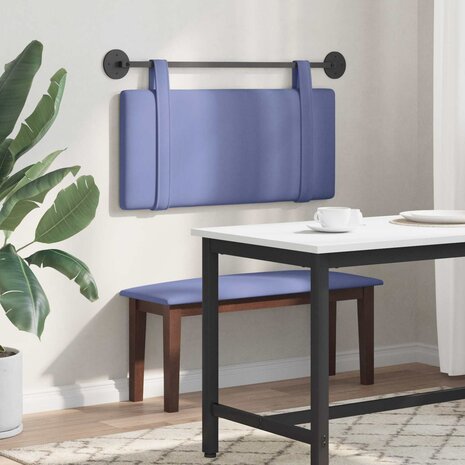 Hangend Hoofdeinde Effen Jeans Blauw 90 x 55 x 5 cm Stof 4