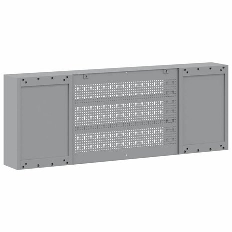 Gereedschapskast met plank Zwart en Grijs 50 x 20 x 55 cm 6