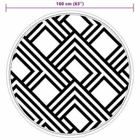 Buitenkleed ARAKIL &Oslash;160 cm polypropeen grijs 6