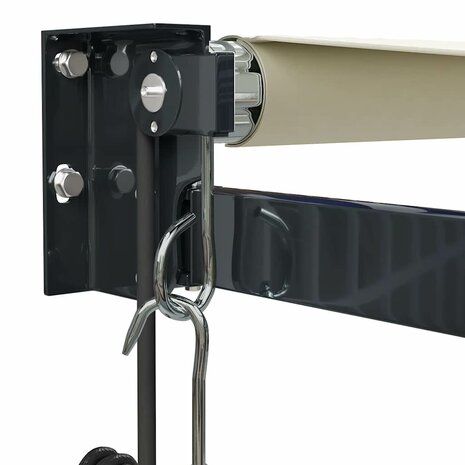 Luifel elektrisch uitschuifbaar 3,5x2,5 m cr&egrave;mekleurig 7