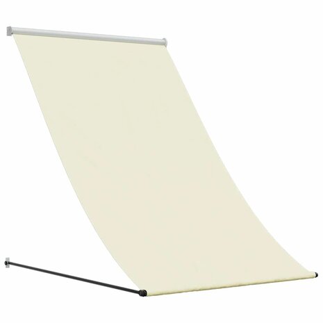 Luifel uittrekbaar 150x150 cm stof en staal cr&egrave;mekleurig 2