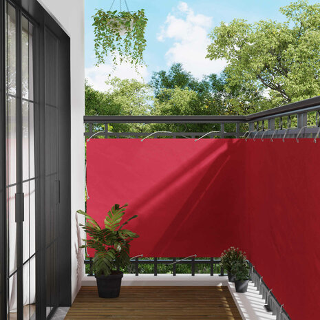 Balkon Scherm Bordeauxrood 110 x 200 cm Oxford Stof 1