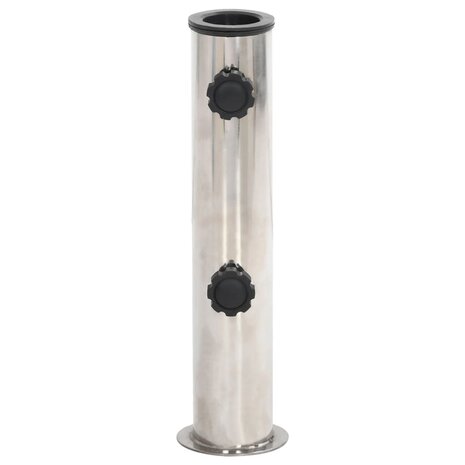 Parasolvoet voor &Oslash;38/48 mm stok staal zilverkleurig 2