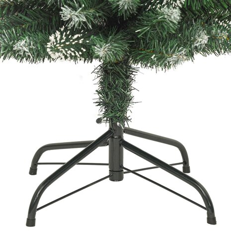Kunstkerstboom smal met standaard 210 cm PVC 6