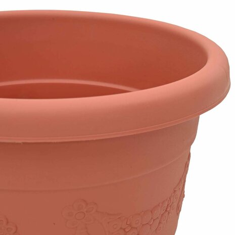 Ronde Bloempot 6 pcs Baksteenrood &Oslash; 26 x 21.5 cm Kunststof 7