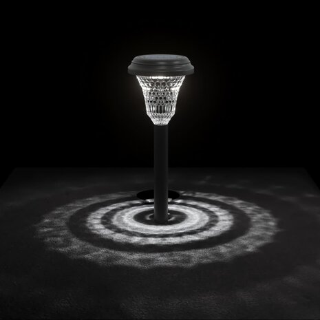 Tuinpadverlichting 12 st solar met grondpennen wit 6