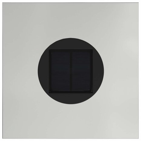 Zonne LED Padverlichting 2 pcs Zilver Gegalvaniseerd 9