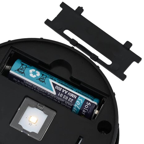 Solar LED Padverlichting 2 pcs Wit Koudgewalst staal 9