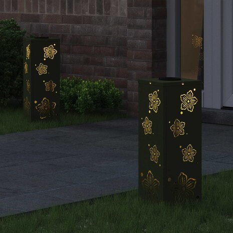 Solar LED Padverlichting 2 pcs Olijf Groen Koudgewalst staal 3